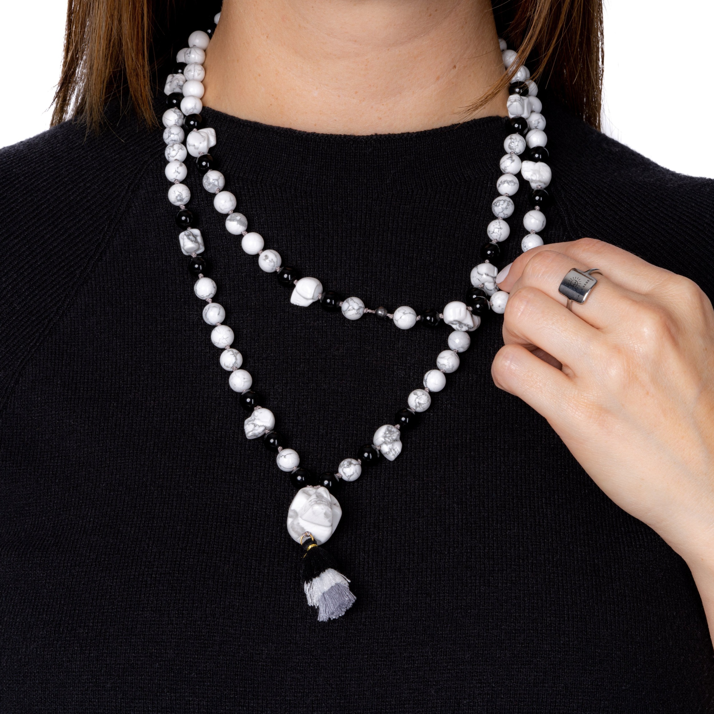 Cool, Calm, & Collected Mala Gemstone Necklace - Image 3